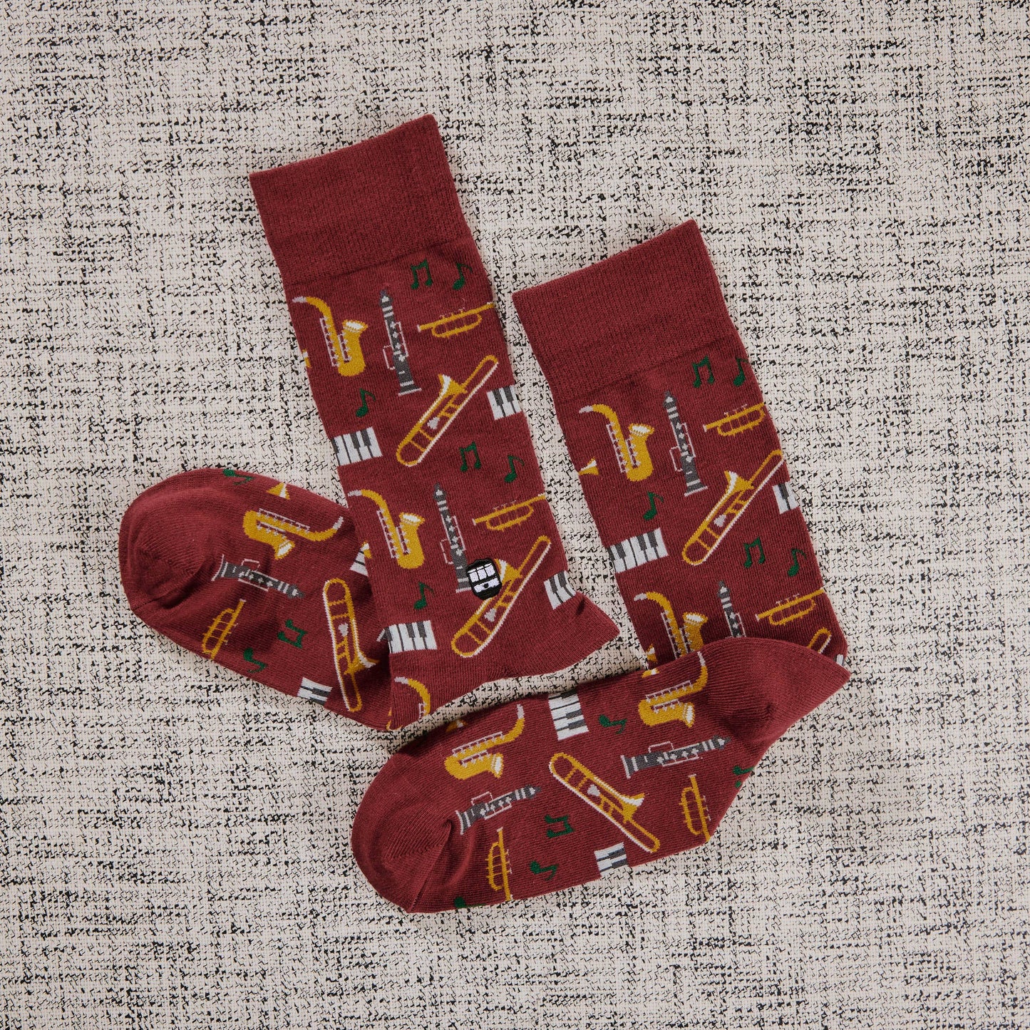 Jazz Maroon Socks
