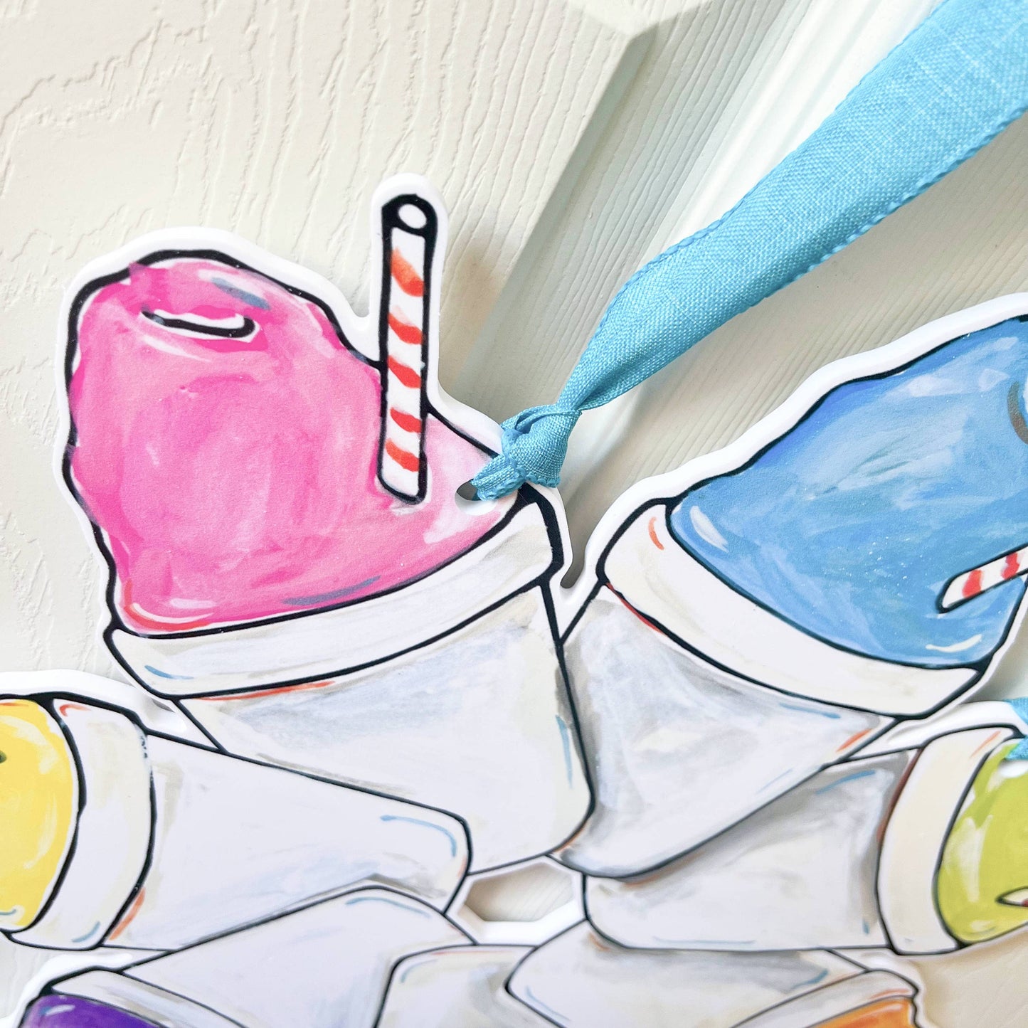 Sno-Ball Wreath Door Hanger