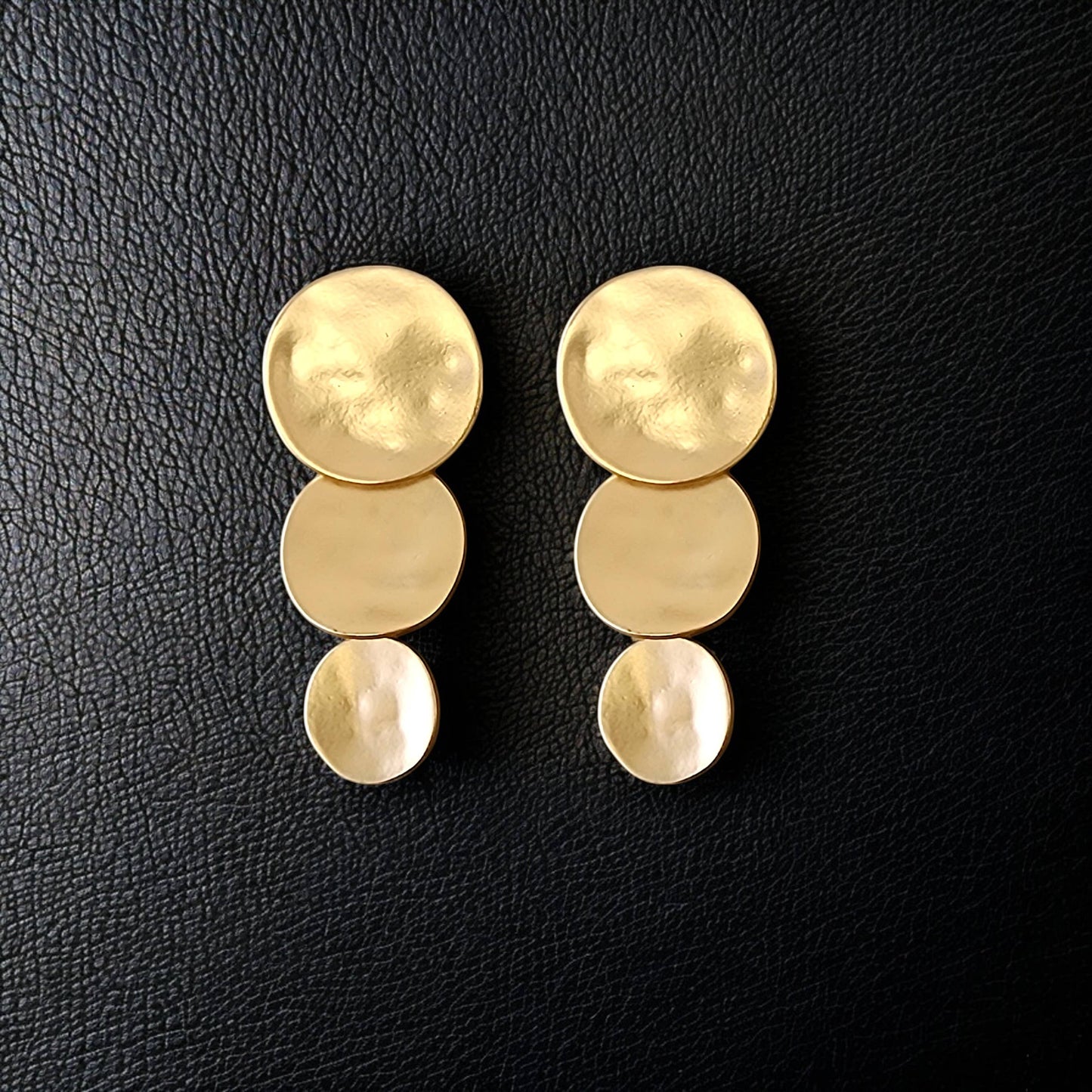Graduated Disc Earrings
