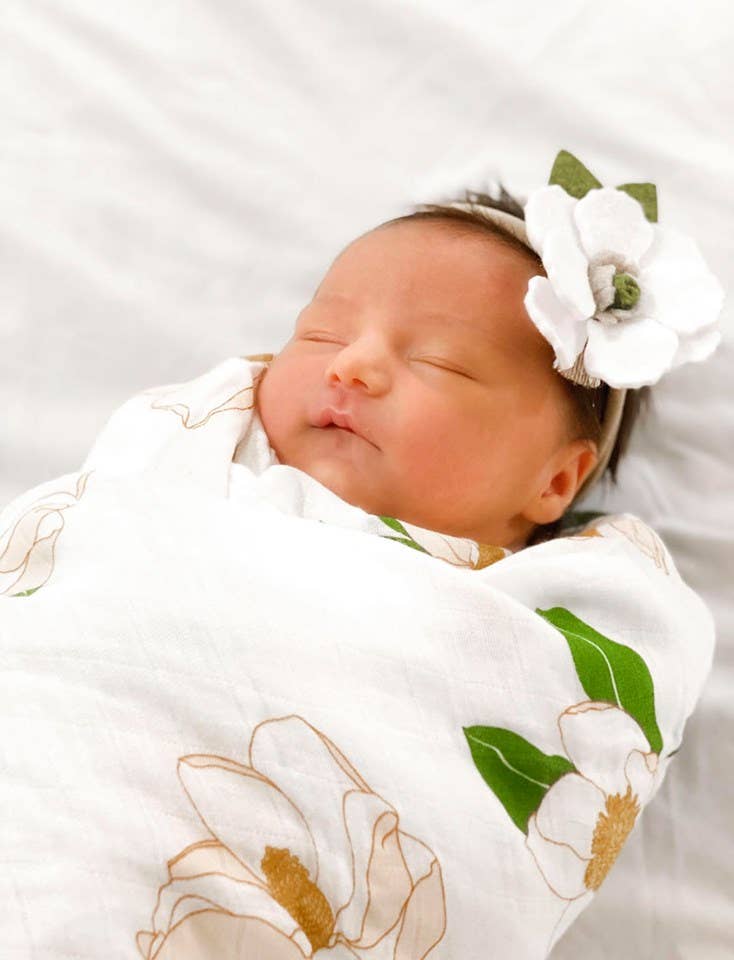 Magnolia Unisex Swaddle Blanket