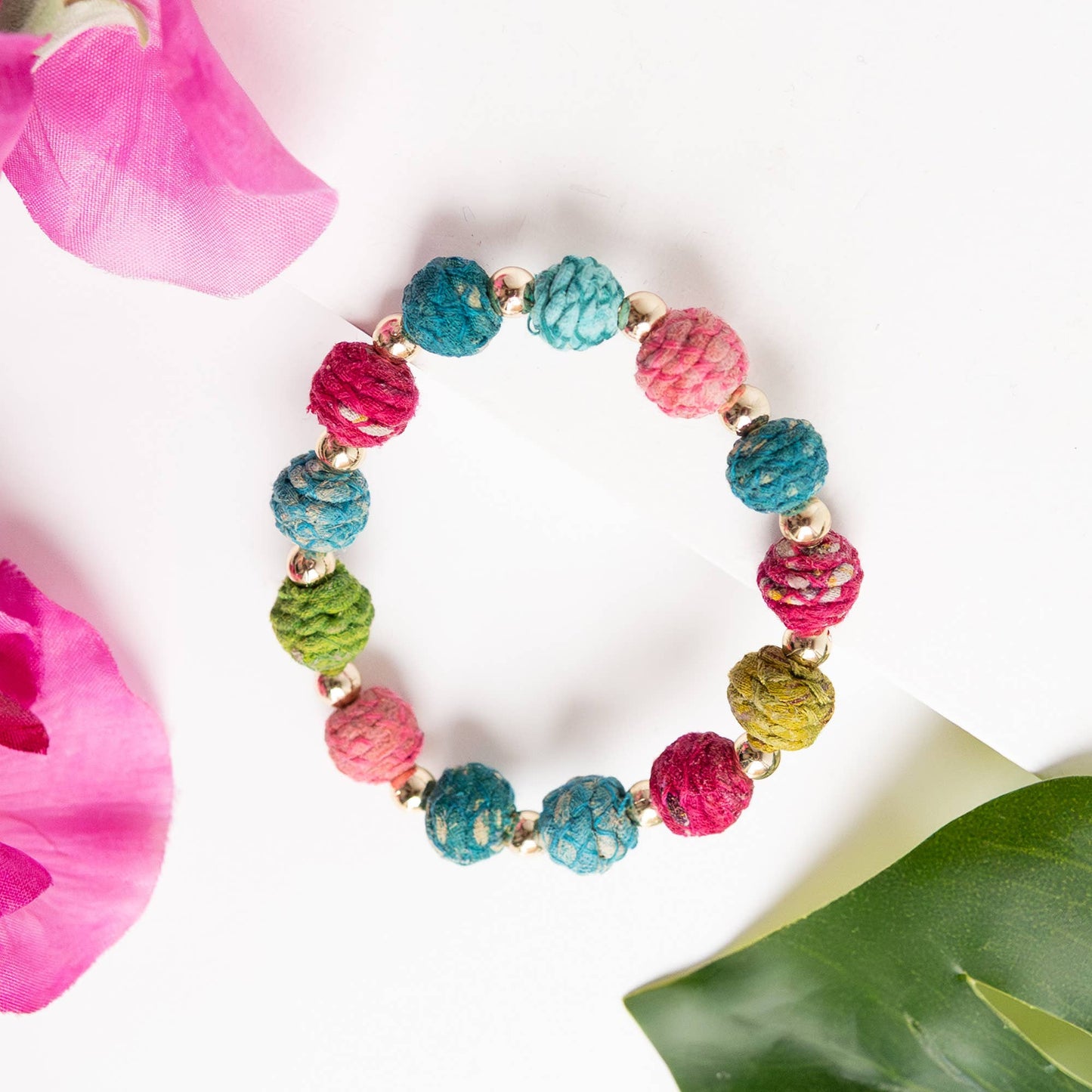 Small Threaded Bloom Bracelet