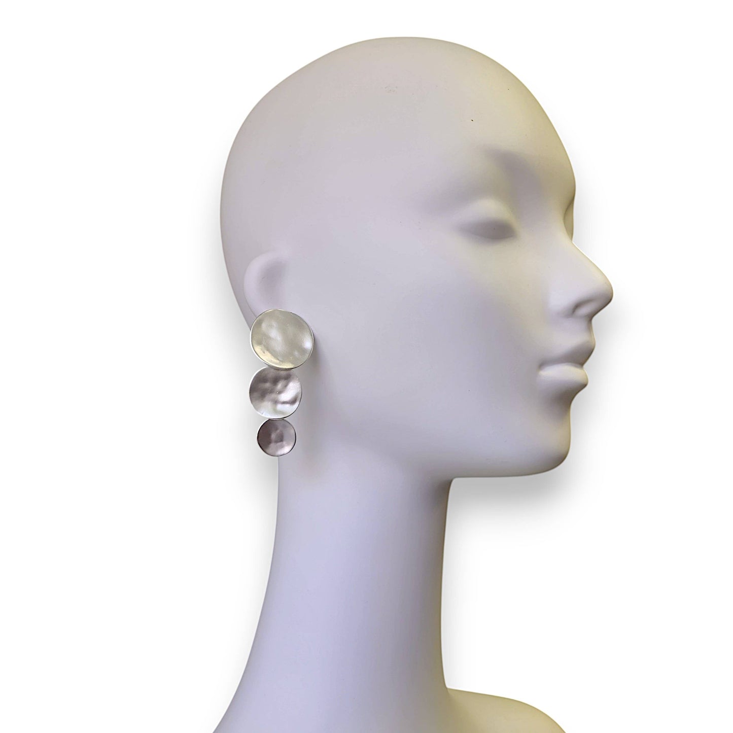 Graduated Disc Earrings