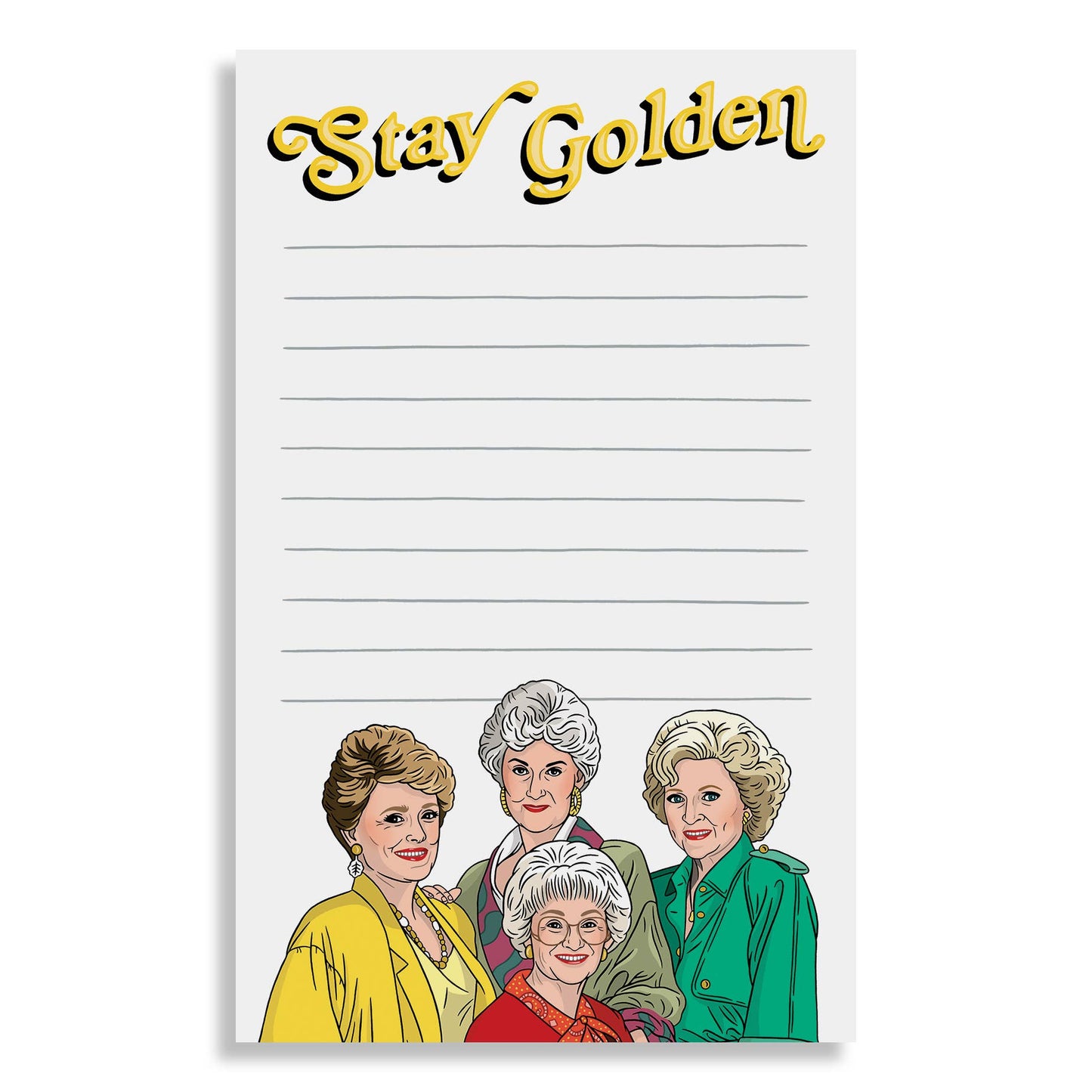 “Stay Golden” Notepad