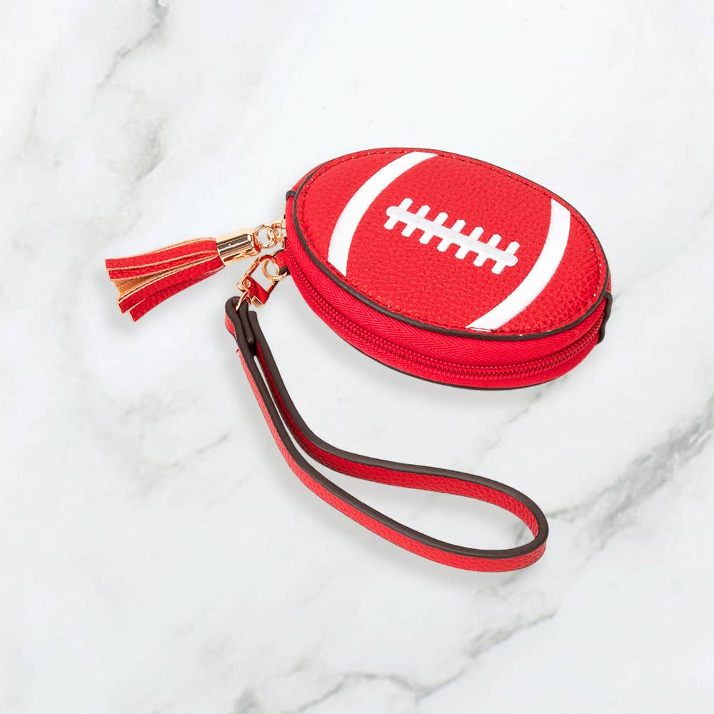 Football Wristlet Coin Purse