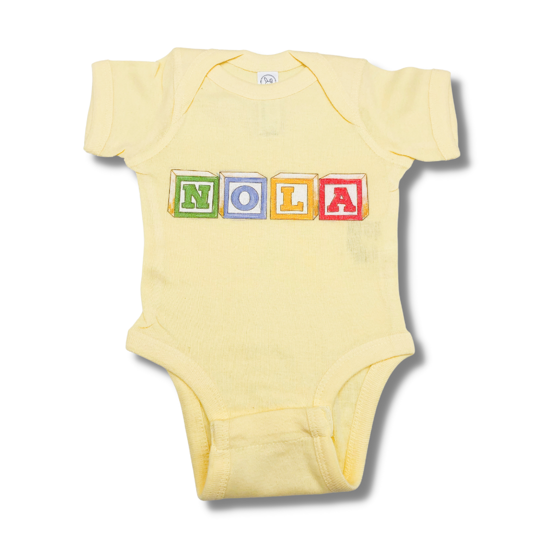 NOLA Blocks Onesie