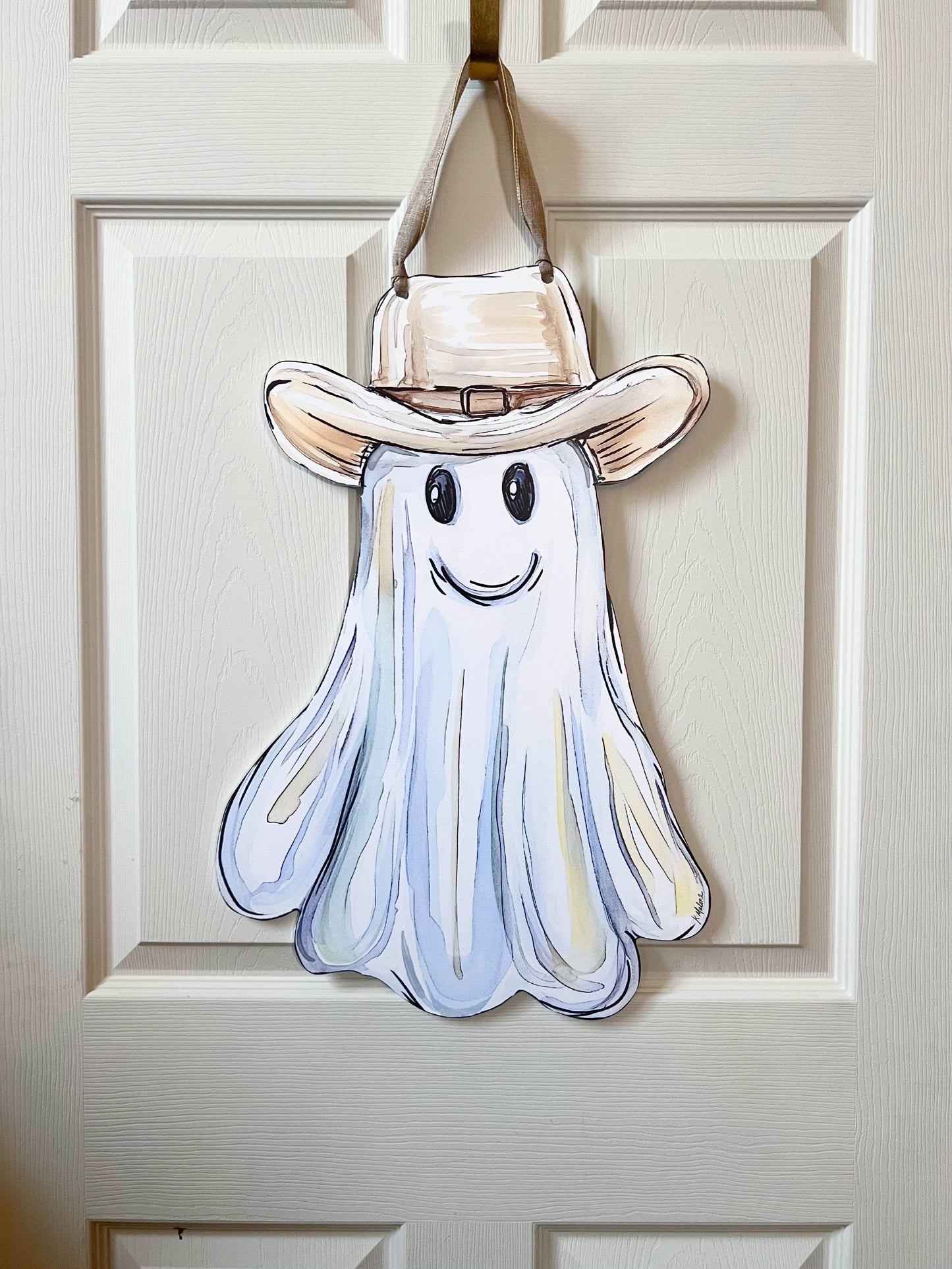Cowboy Ghost Door Hanger