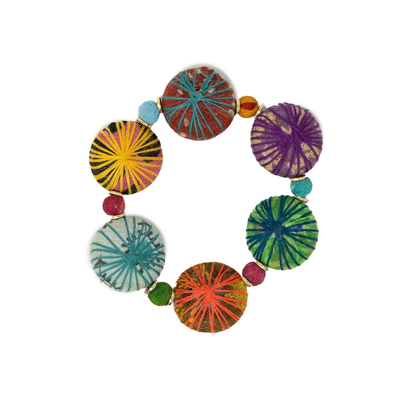 Kantha Threadburst Bracelet