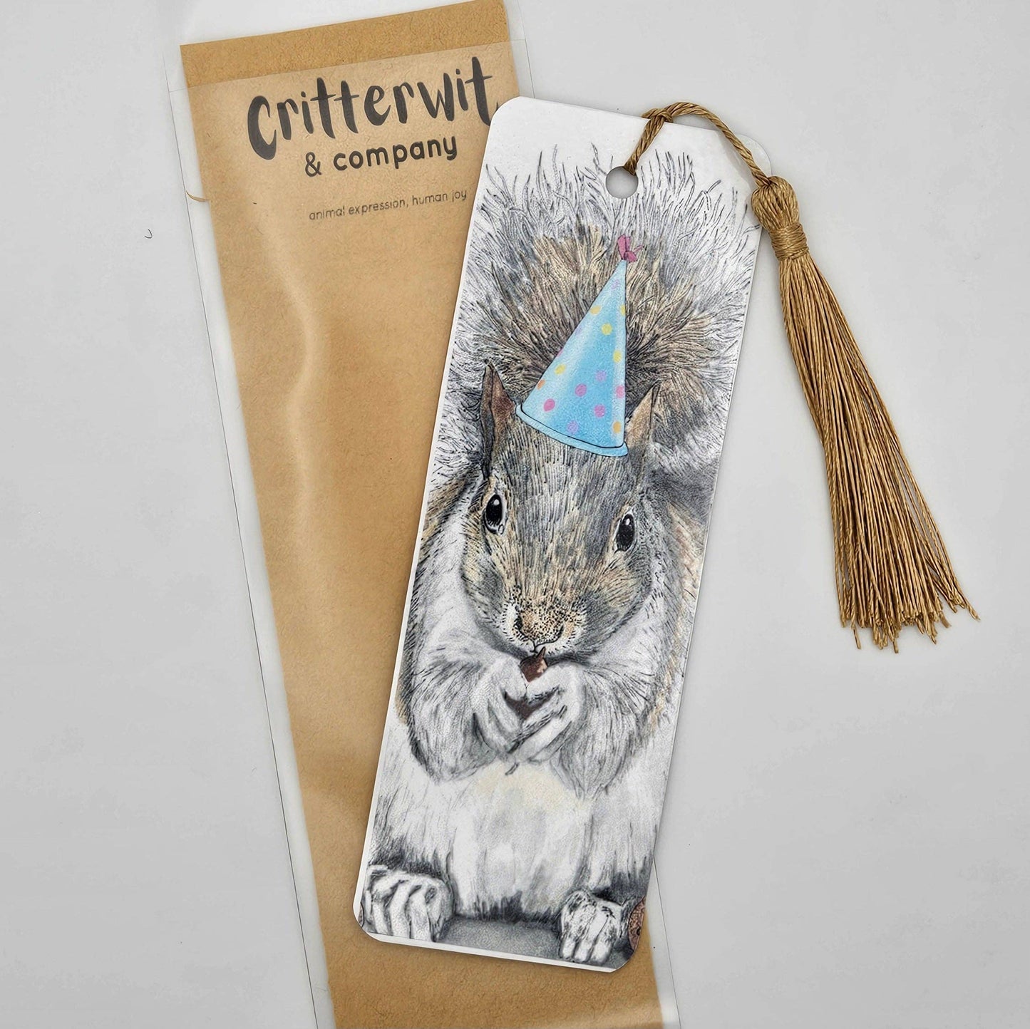 Party Squirrel Bookmark