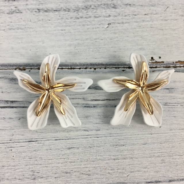 Tropical Flower Earrings