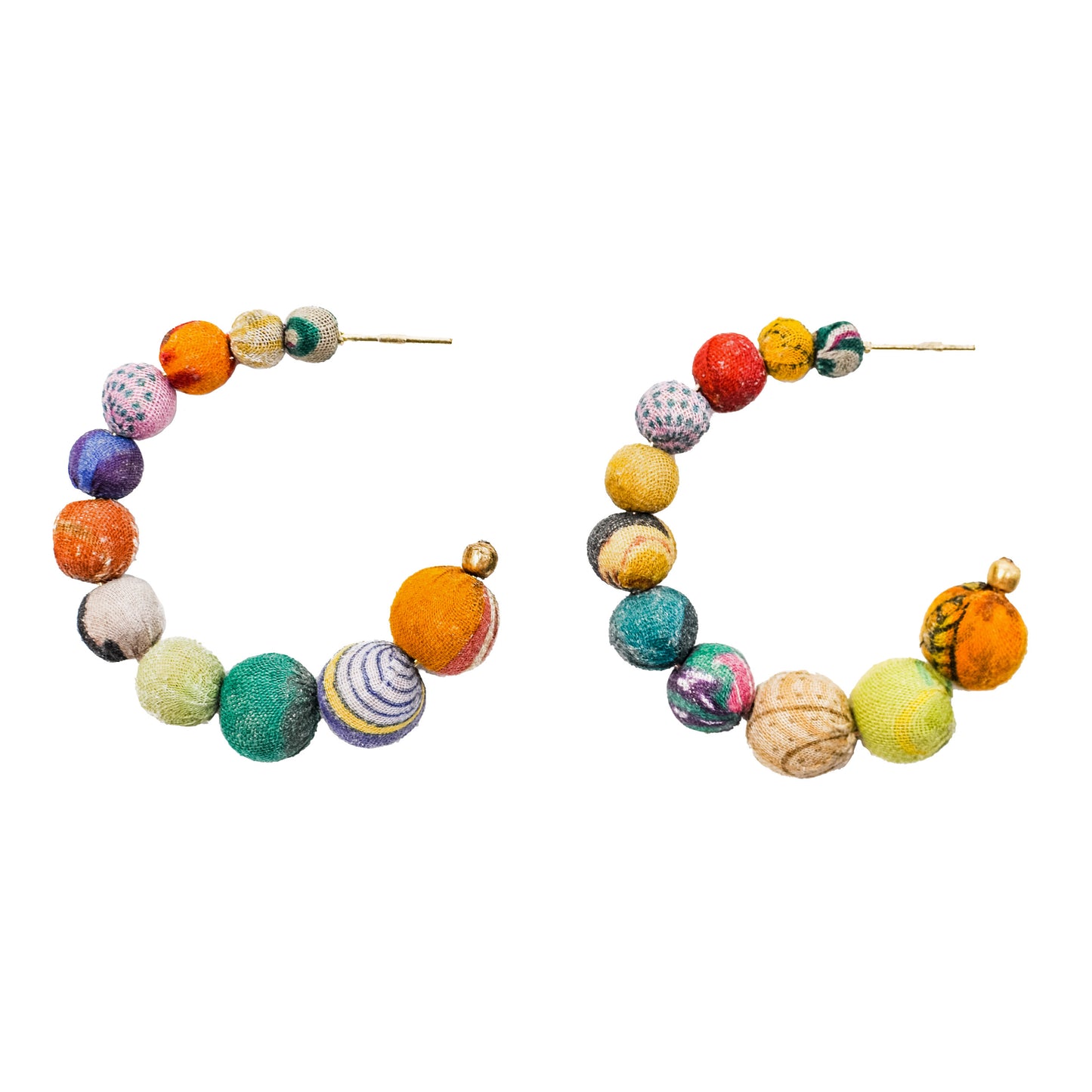 Kantha Conch Hoops
