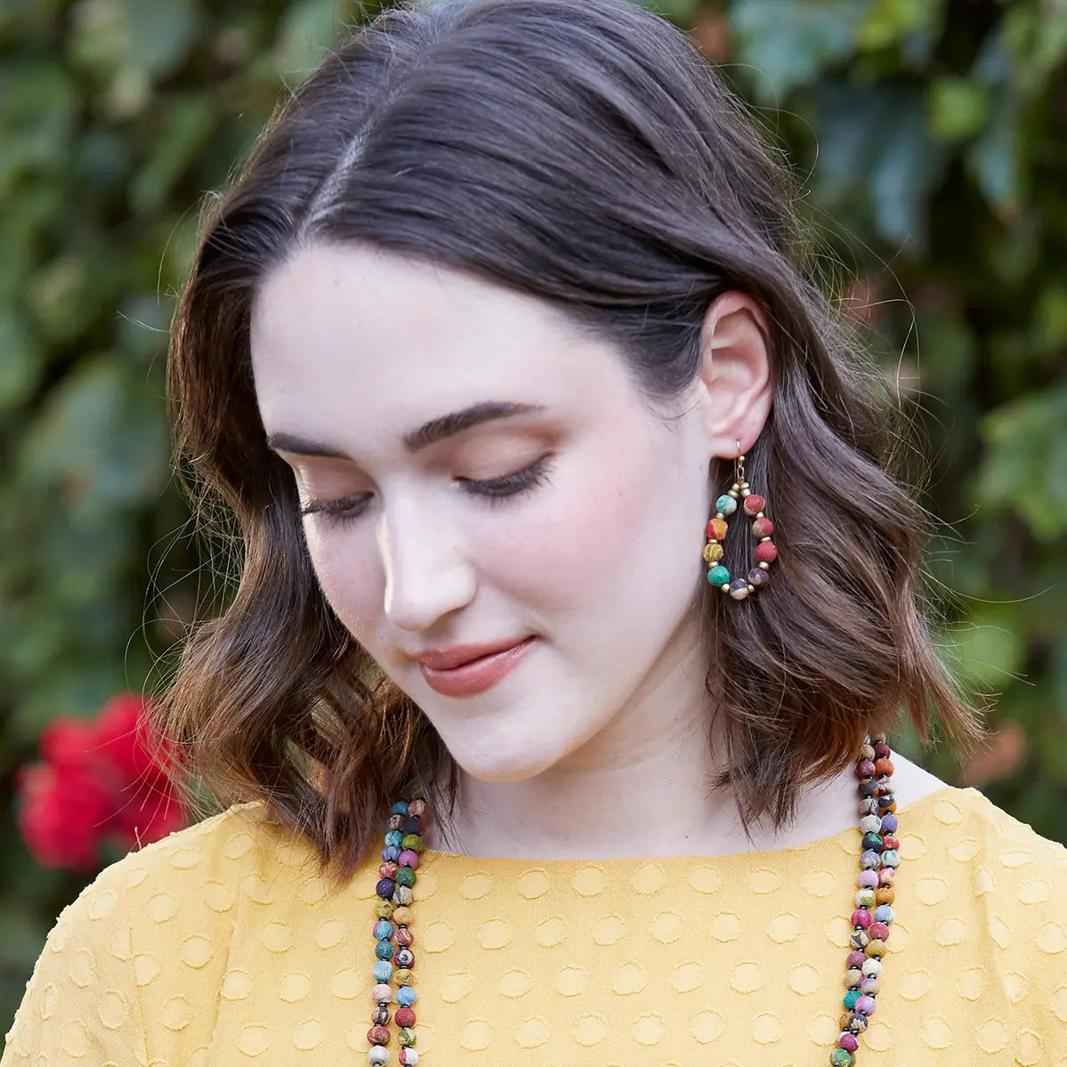 Beaded Teardrop Earrings