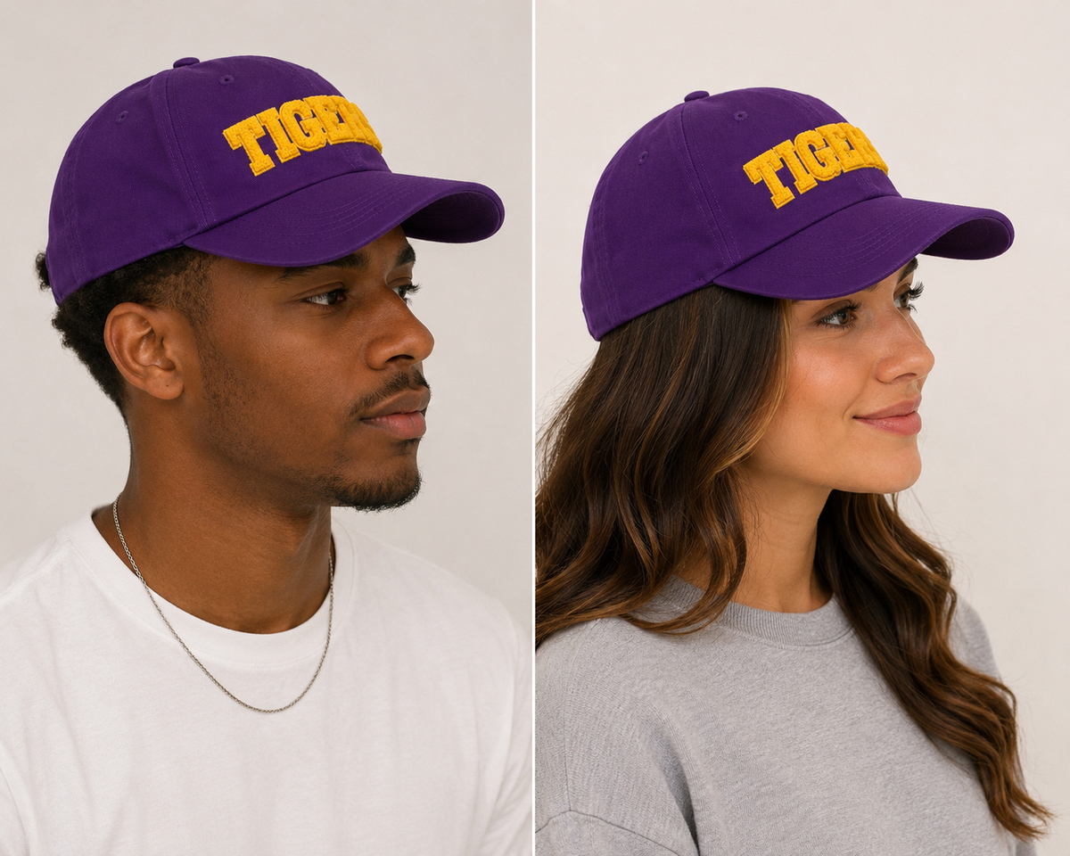Purple Tigers Chenille Hat