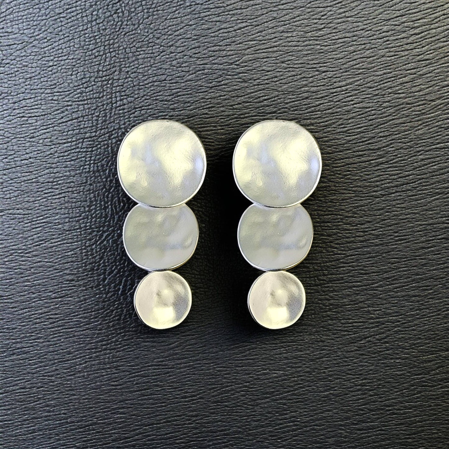 Graduated Disc Earrings