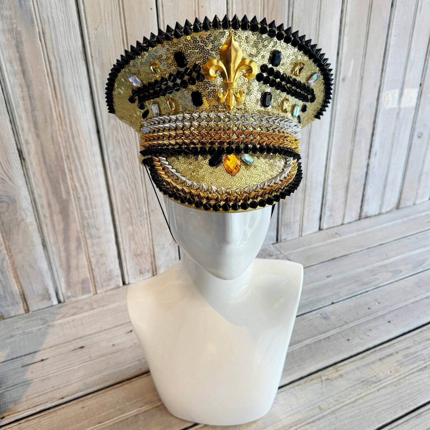 Black & Gold Conductor Hat