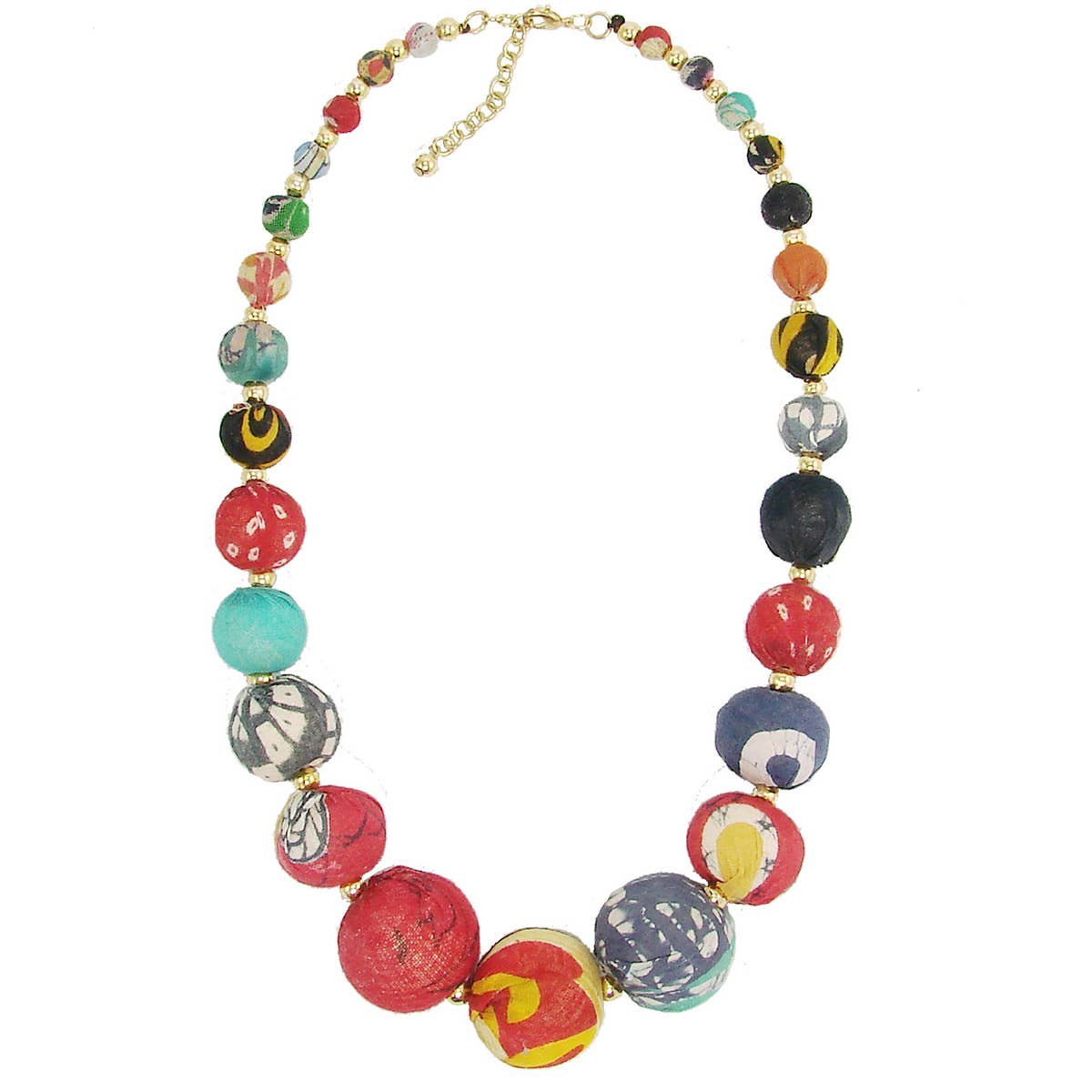 Graduated Bead Statement Necklace