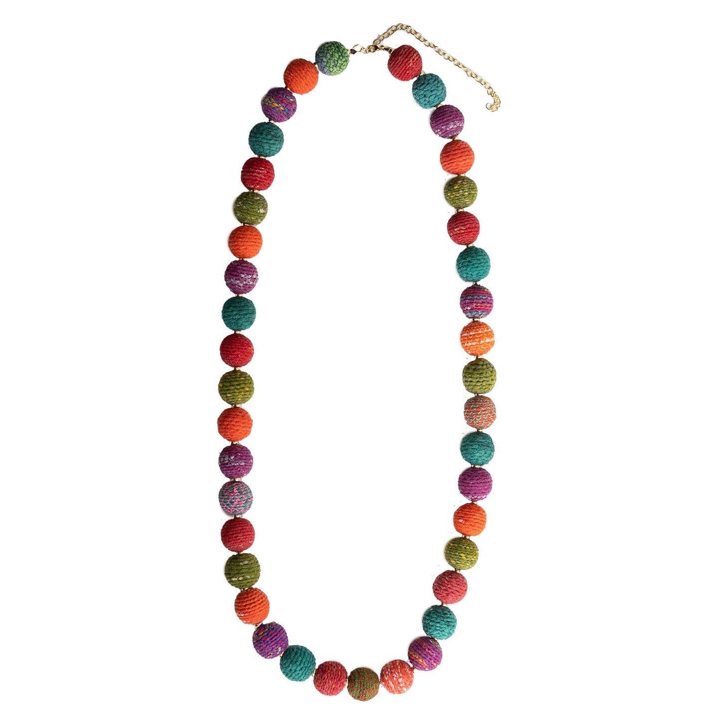 Threaded Kantha Harvest Necklace