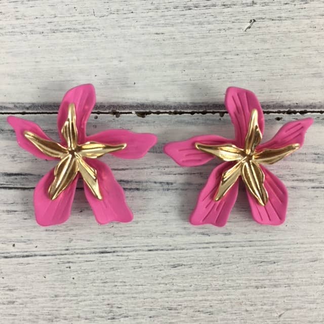 Tropical Flower Earrings