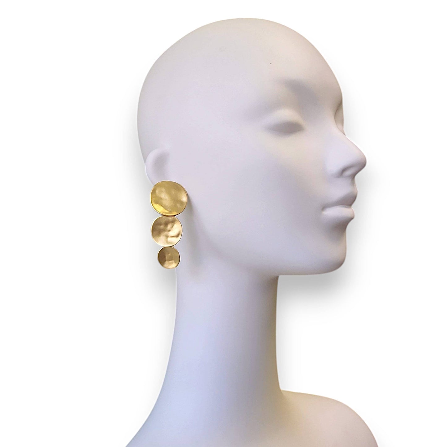 Graduated Disc Earrings