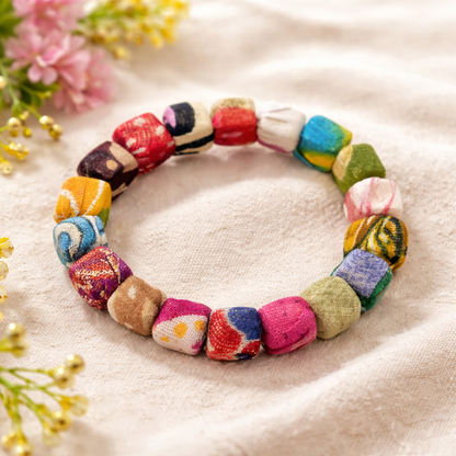 Kantha Block Bracelet