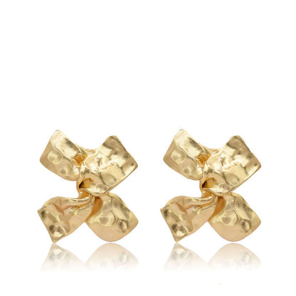 Twisted Bow Stud Earrings