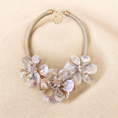 Flower Seashell Necklace
