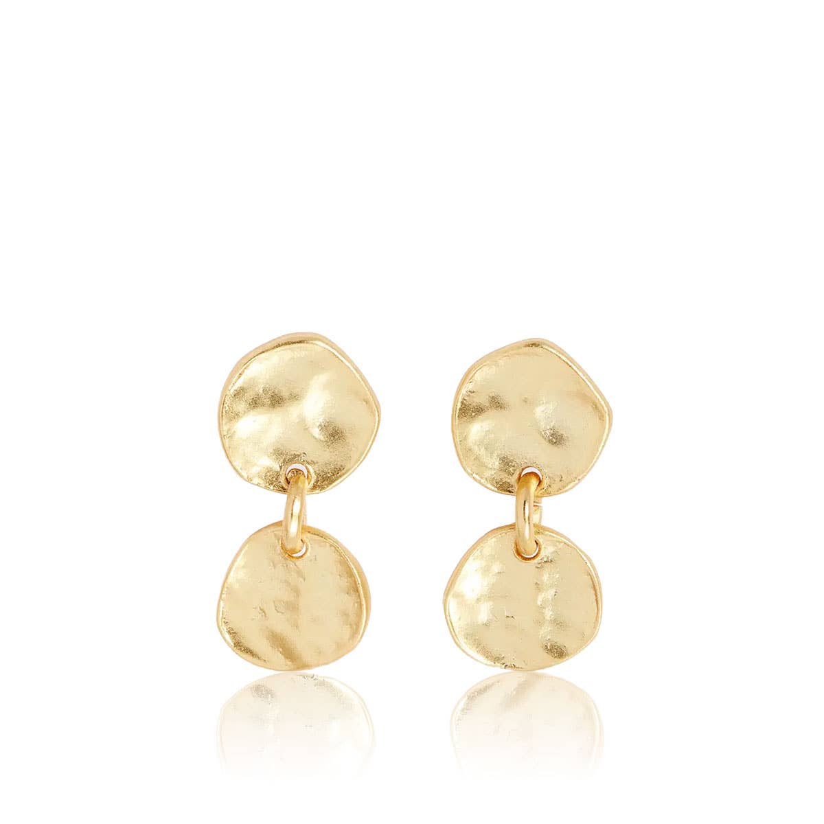 Medallion Disc Drop Earrings