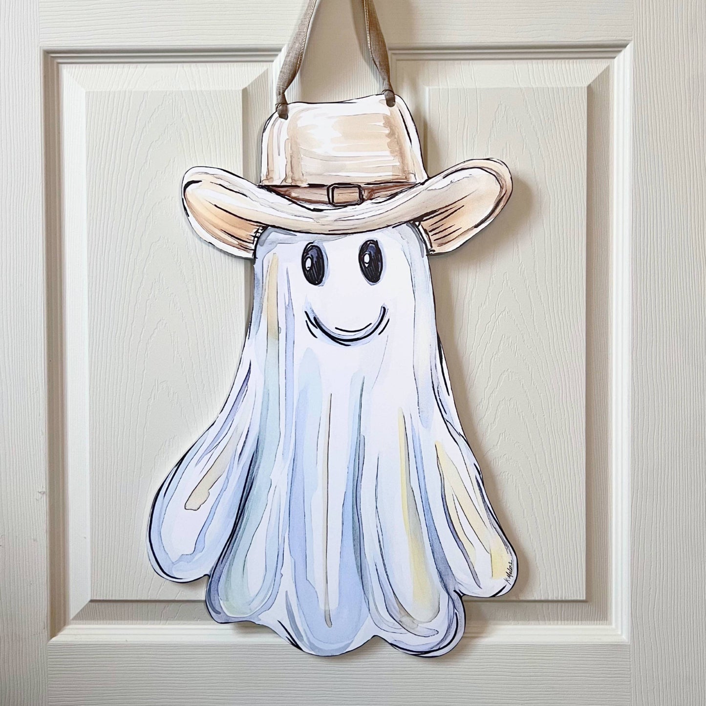 Cowboy Ghost Door Hanger
