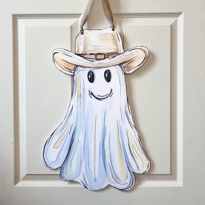 Cowboy Ghost Door Hanger