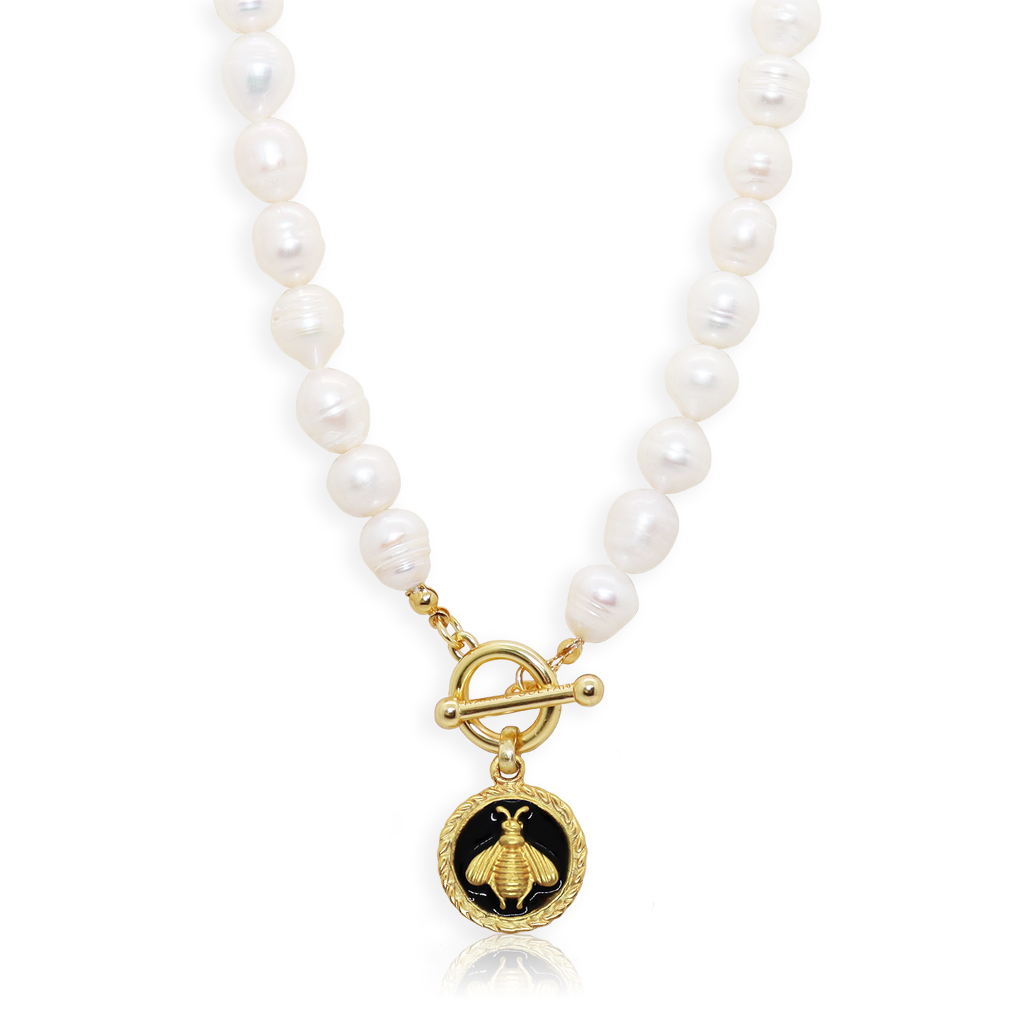 Bee Pearl Necklace