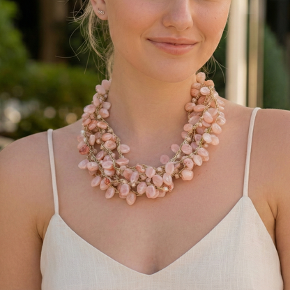 Pink Beaded Necklace