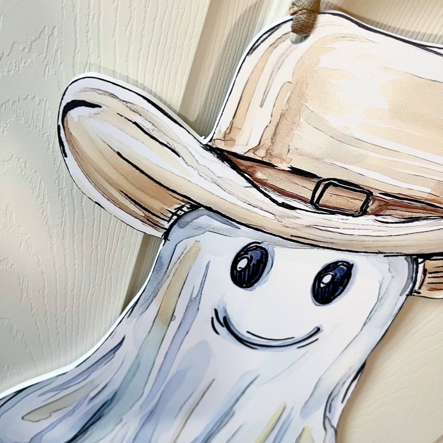 Cowboy Ghost Door Hanger