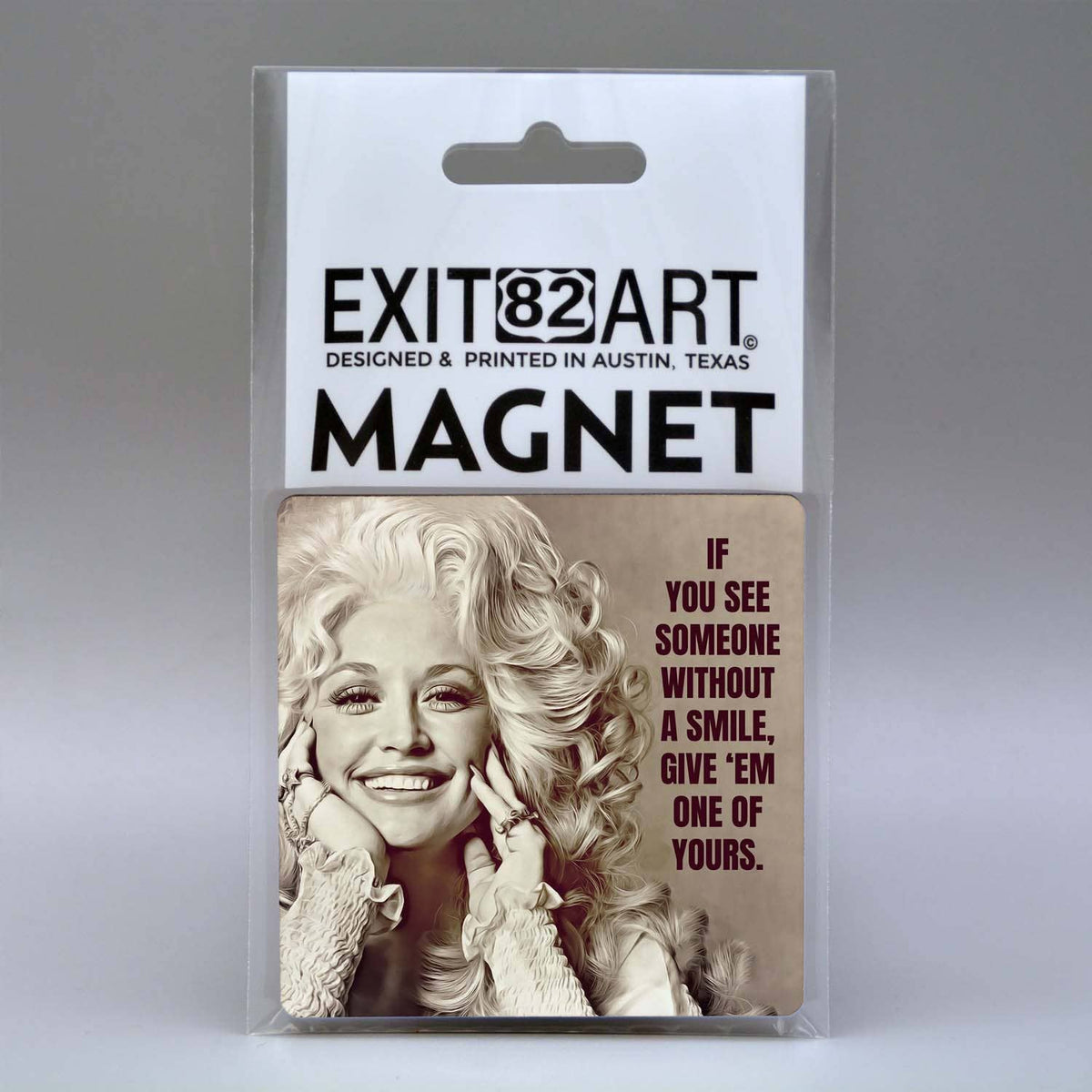 Dolly Parton Square Magnet