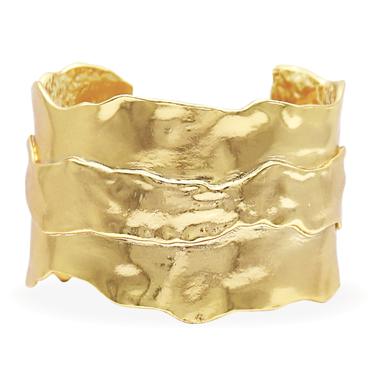Parchment Texture Cuff Bracelet