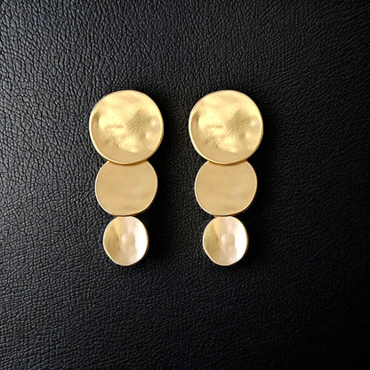 Graduated Disc Earrings