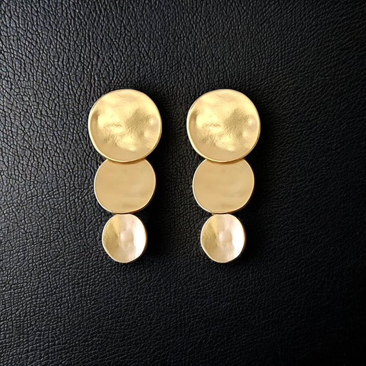 Graduated Disc Earrings