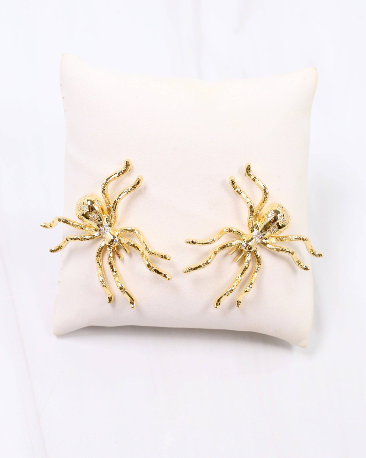 Gold Spooky Spider Earring