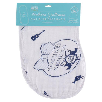 Southern Gentlemen Burp and Bib Cloth