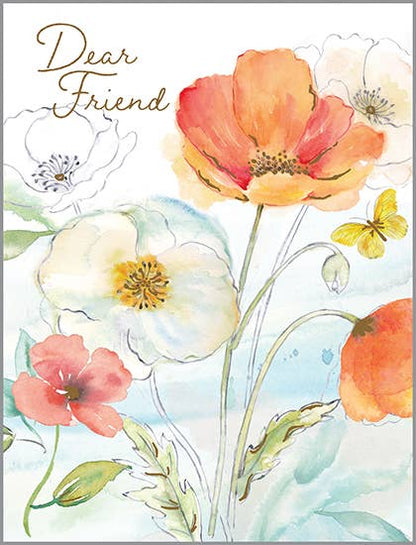 Birthday Card - Happy Poppies