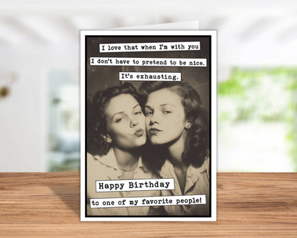 Pretend Nice Birthday Card