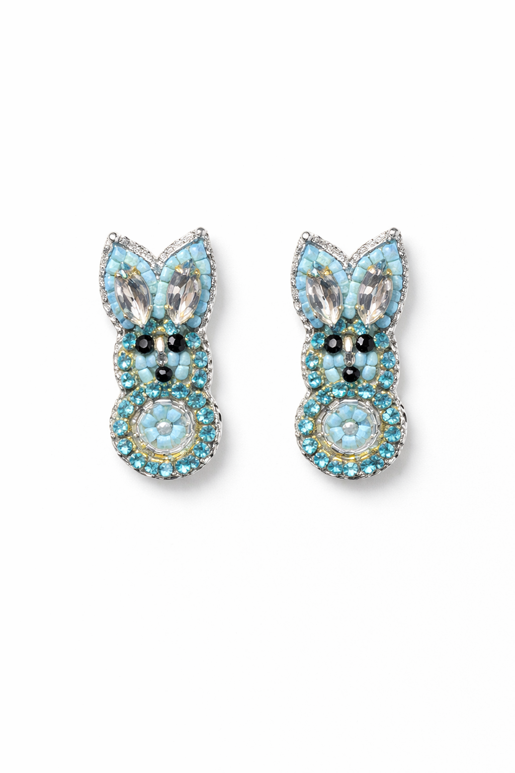 Blue Peep Stud Earrings