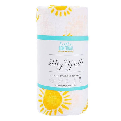 Hey Y'all! Swaddle Baby Muslin Swaddle Blanket