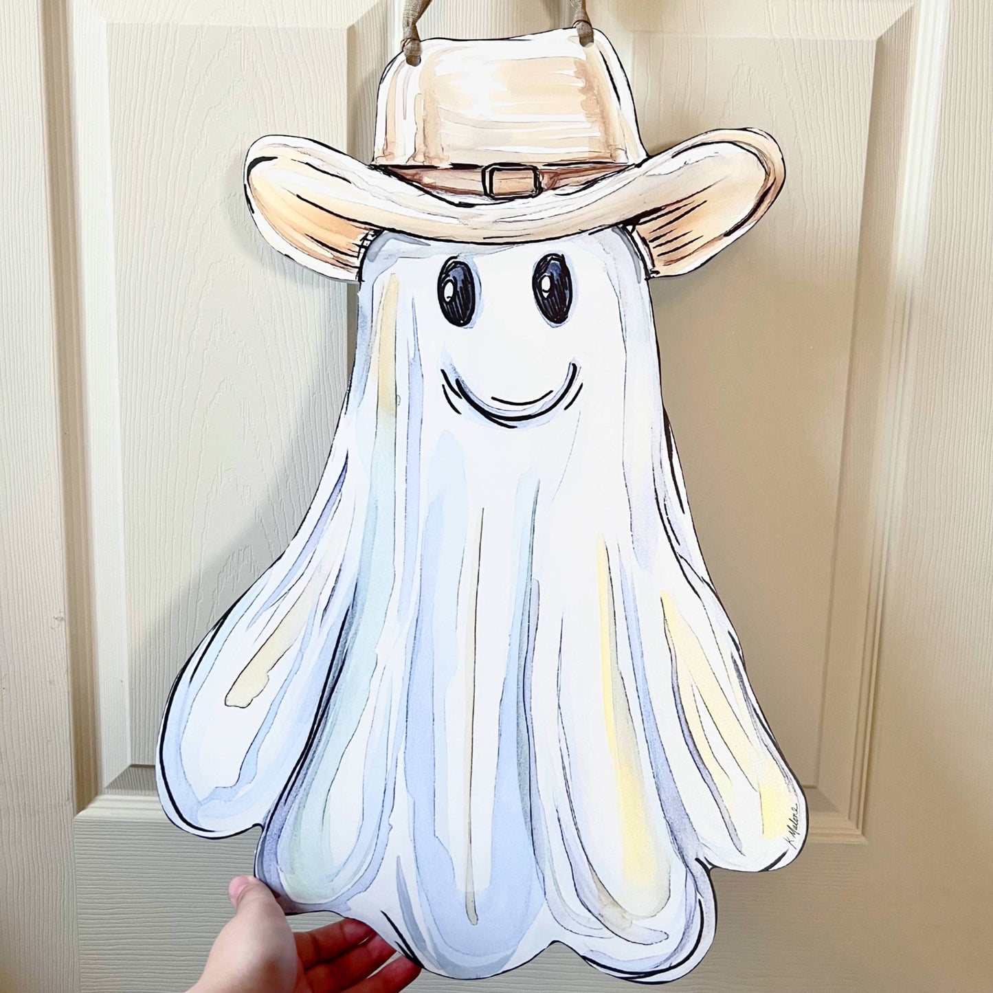 Cowboy Ghost Door Hanger