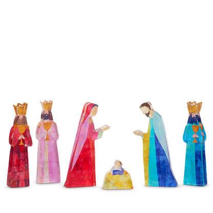 Night of the Kings Acrylic Nativity Set