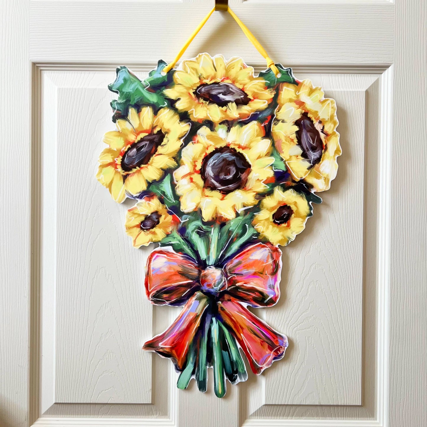 Sunflower Fall Bouquet Door Hanger