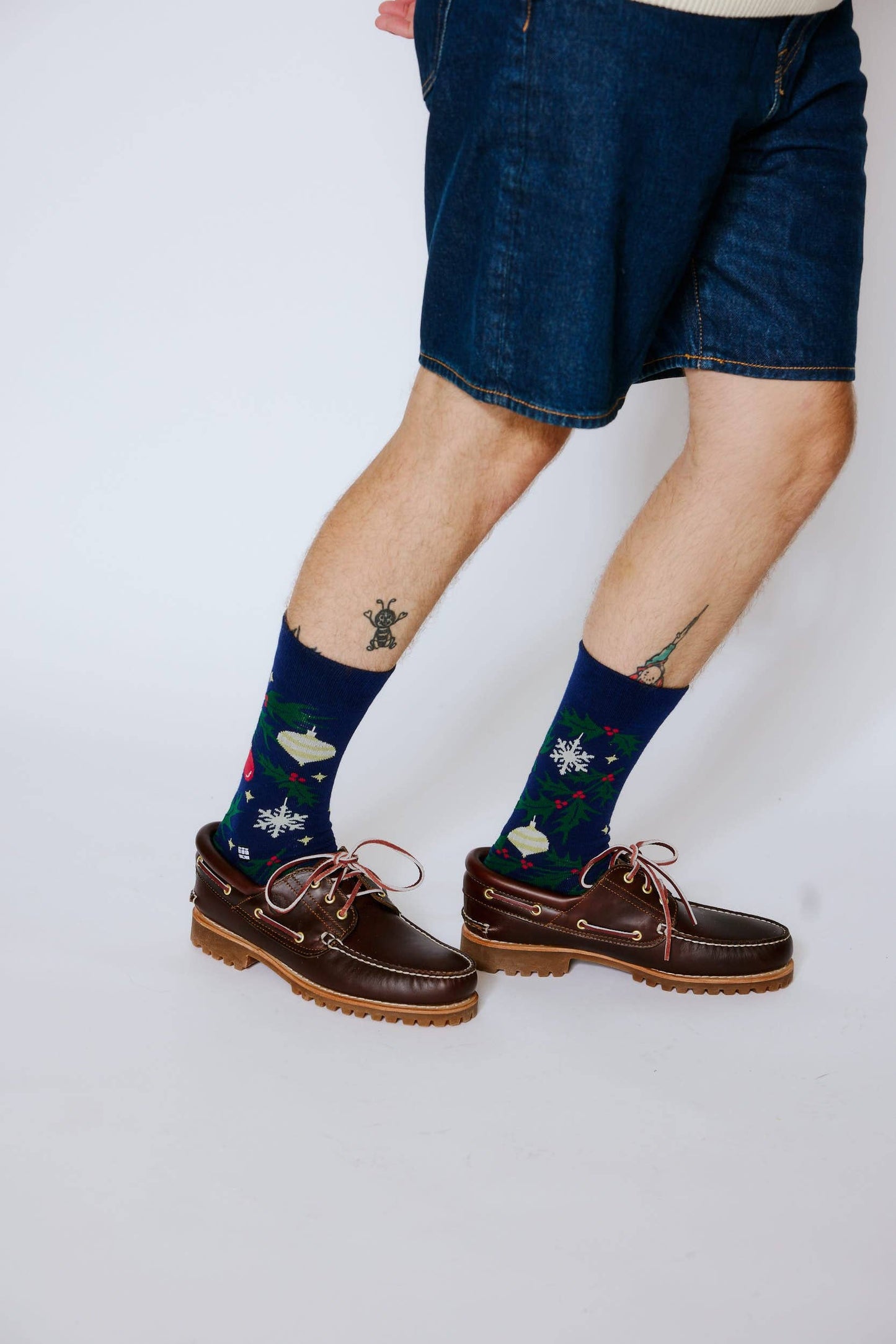 Bonfolk Holly Leaves Socks