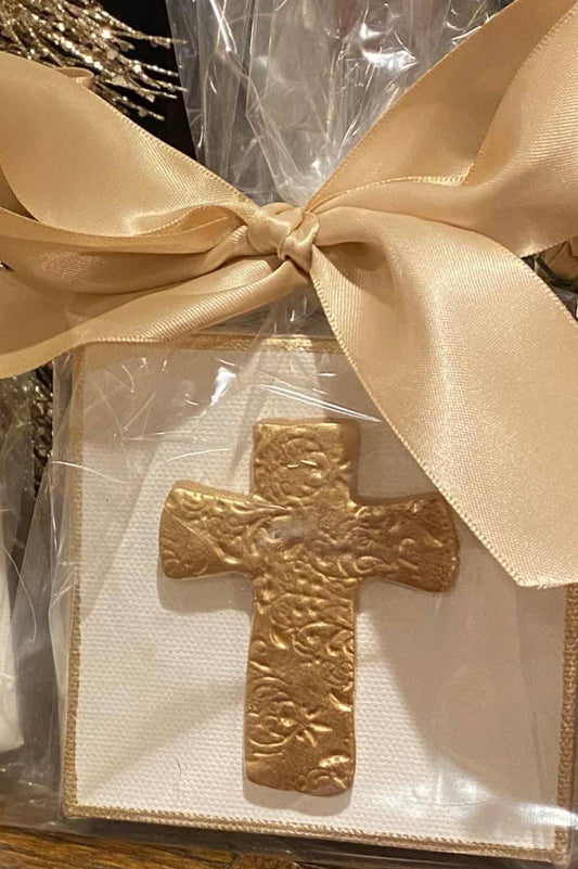 Gilded Cross Canvas Art