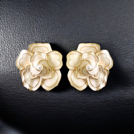 Pearl Flower Earrings