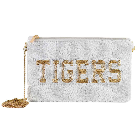 “Tigers” Beaded Crossbody