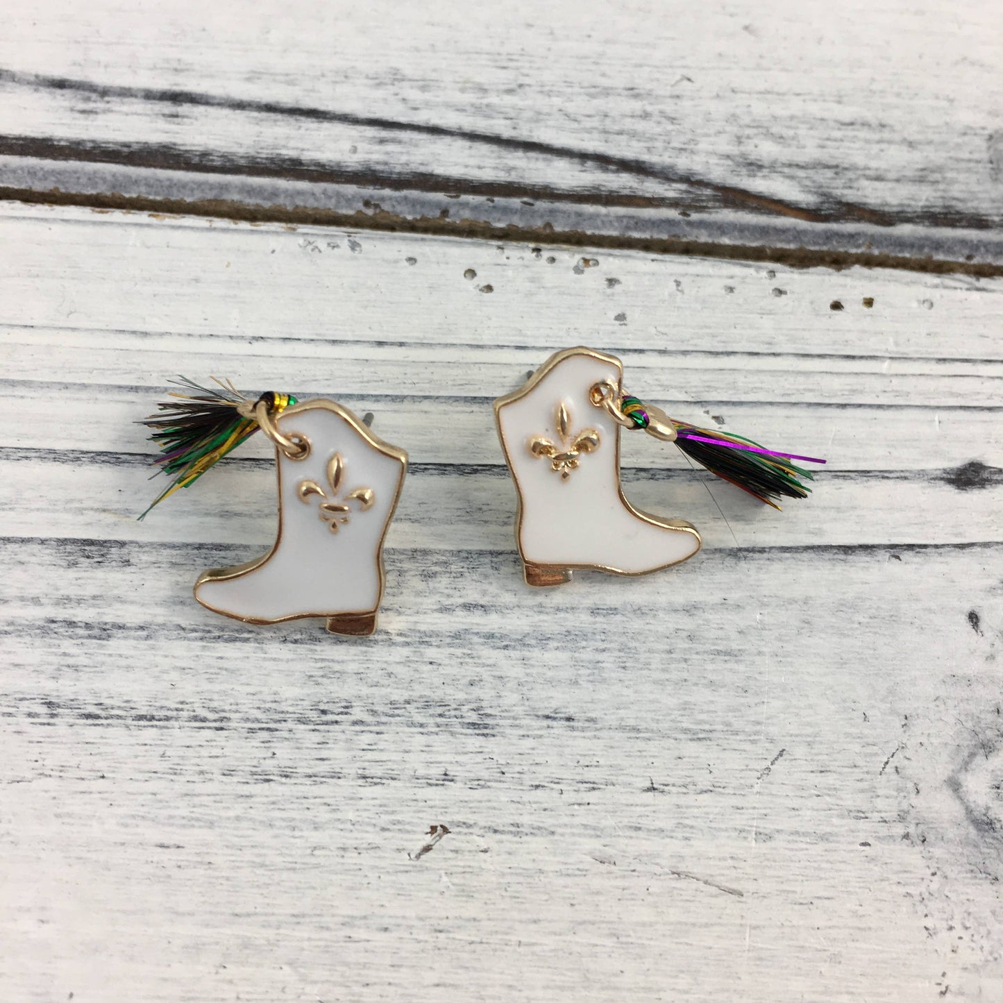 Post Marching Boot Earrings 
