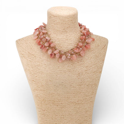 Pink Beaded Necklace